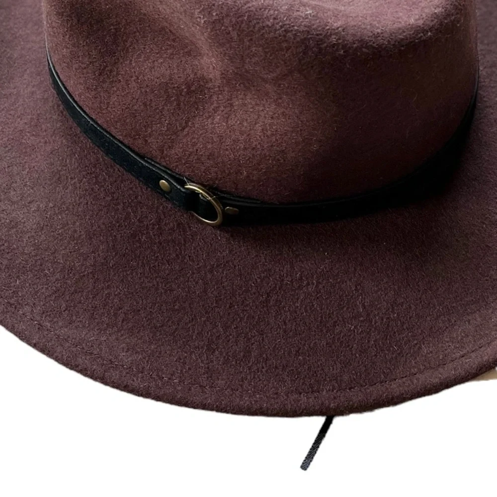 NWT ARTISAN NY 100% Wool Adjustable Hat Brim Brown / Chocolate
